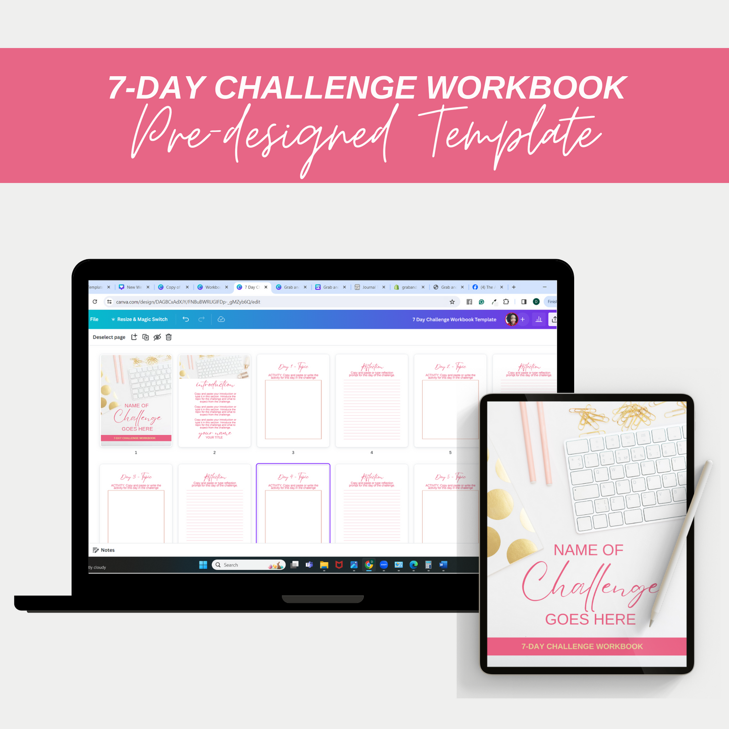 TEMPLATE: 7 Day Challenge Workbook Template
